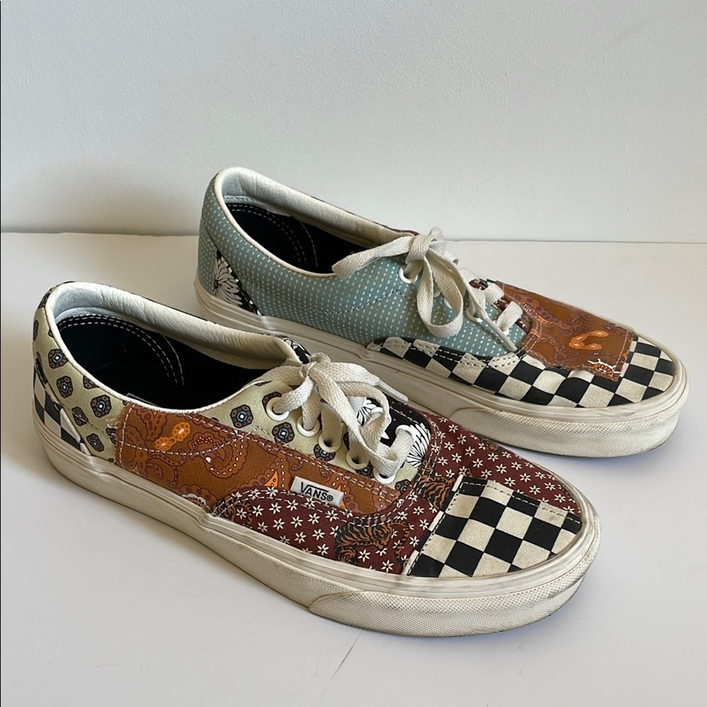 Vans Black And White Patchwork Design Classics - image 4